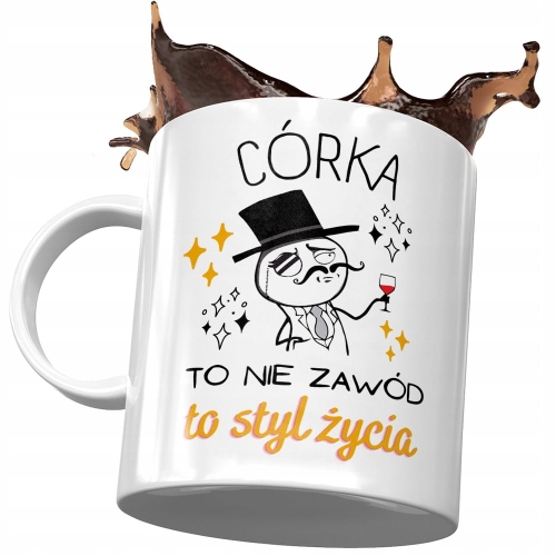Kubek Dla Córki Córeczki na Dzień Dziecka Prezent z Nadrukiem ze Zdjęciem