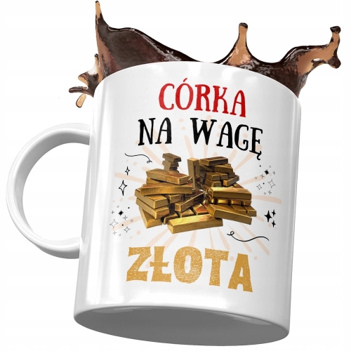 Kubek Dla Córki Córeczki na Dzień Dziecka Prezent z Nadrukiem ze Zdjęciem
