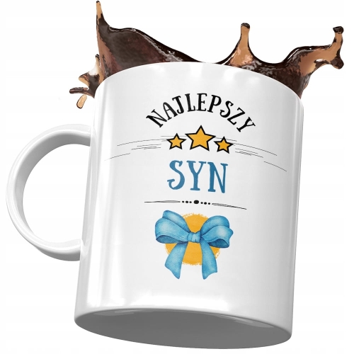 Kubek Dla Syna Synusia na Dzień Dziecka na Prezent z Nadrukiem ze Zdjęciem