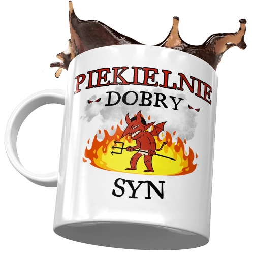Kubek Dla Syna Synusia na Dzień Dziecka na Prezent z Nadrukiem ze Zdjęciem