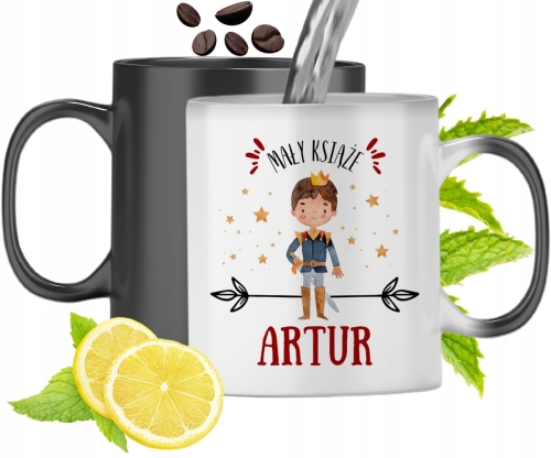 Dla Artura Kubek Magiczny Syna Dziecka Prezent Z Nadrukiem Ze Zdjęciem
