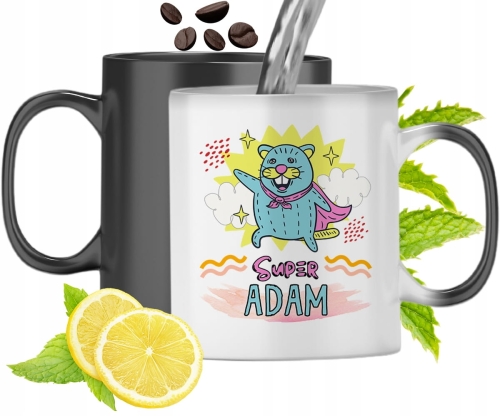 Dla Adama Kubek Magiczny Syna Dziecka Prezent Z Nadrukiem Ze Zdjęciem