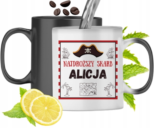 Dla Alicji Kubek Magiczny Córki Dziecka Prezent Z Nadrukiem Ze Zdjęciem