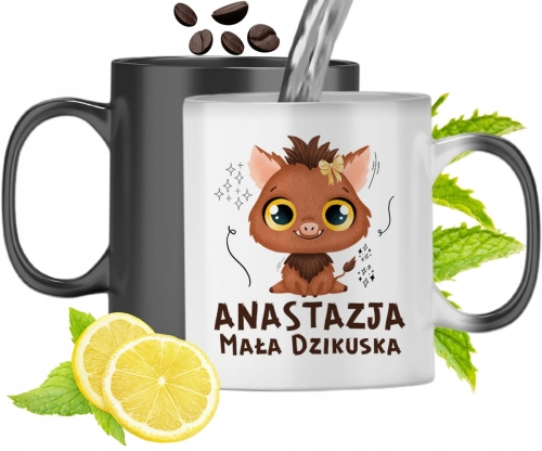 Dla Anastazji Kubek Magiczny Córki Dziecka Prezent Z Nadrukiem Ze Zdjęciem