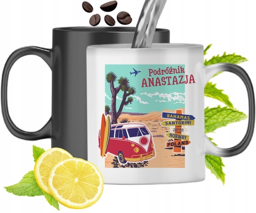 Dla Anastazji Kubek Magiczny Córki Dziecka Prezent Z Nadrukiem Ze Zdjęciem