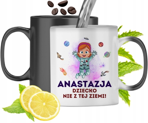 Dla Anastazji Kubek Magiczny Córki Dziecka Prezent Z Nadrukiem Ze Zdjęciem