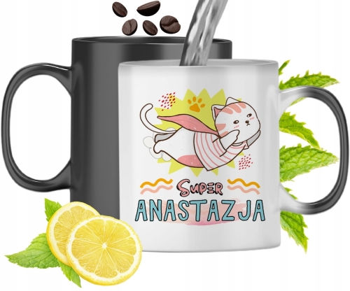 Dla Anastazji Kubek Magiczny Córki Dziecka Prezent Z Nadrukiem Ze Zdjęciem