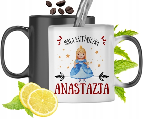 Dla Anastazji Kubek Magiczny Córki Dziecka Prezent Z Nadrukiem Ze Zdjęciem