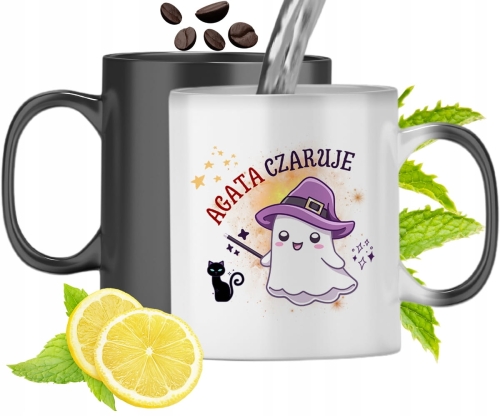 Dla Agaty Kubek Magiczny Córki Dziecka Prezent Z Nadrukiem Ze Zdjęciem