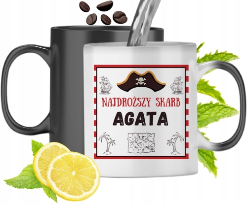 Dla Agaty Kubek Magiczny Córki Dziecka Prezent Z Nadrukiem Ze Zdjęciem