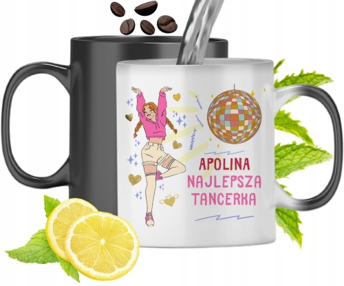 Dla Apoliny Kubek Magiczny Córki Dziecka Prezent Z Nadrukiem Ze Zdjęciem