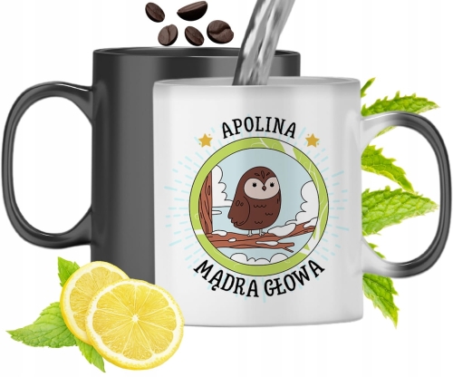 Dla Apoliny Kubek Magiczny Córki Dziecka Prezent Z Nadrukiem Ze Zdjęciem