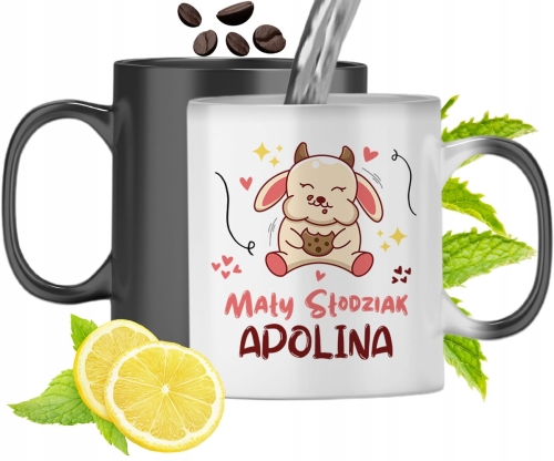 Dla Apoliny Kubek Magiczny Córki Dziecka Prezent Z Nadrukiem Ze Zdjęciem