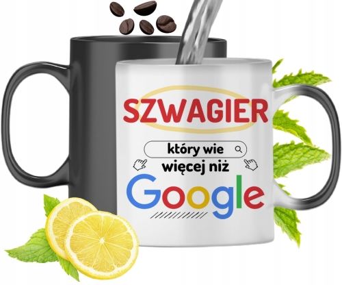 Kubek Magiczny Dla Szwagra Zmieniający Kolor Z Nadrukiem Ze Zdjęciem