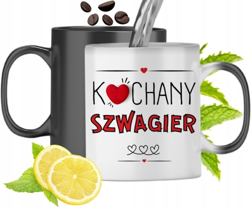 Kubek Magiczny Dla Szwagra Zmieniający Kolor Z Nadrukiem Ze Zdjęciem