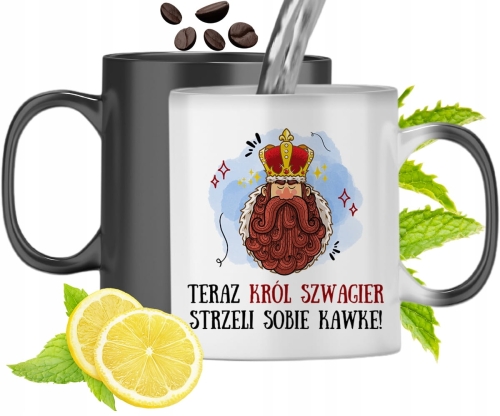Kubek Magiczny Dla Szwagra Zmieniający Kolor Z Nadrukiem Ze Zdjęciem