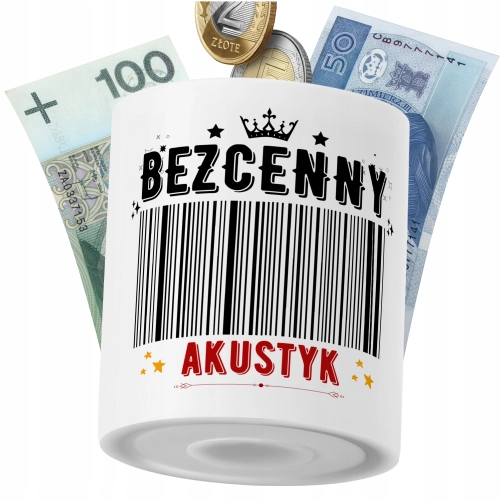 Skarbonka Dla Akustyka na Prezent z Nadrukiem ze Zdjęciem PoliDraw
