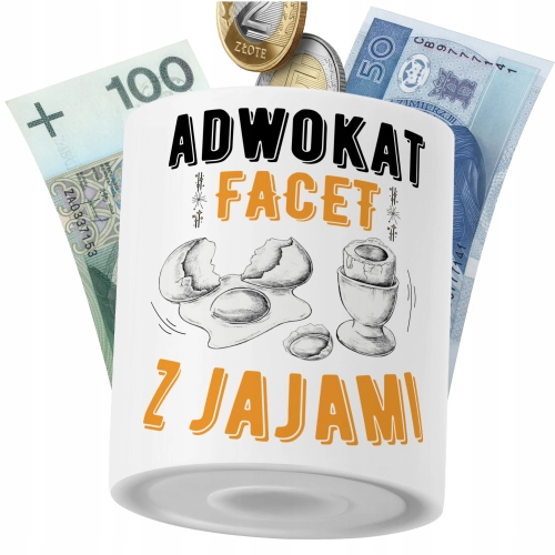 Skarbonka Dla Adwokata na Prezent z Nadrukiem ze Zdjęciem PoliDraw