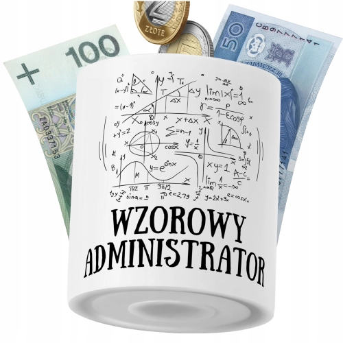 Skarbonka Dla Administratora na Prezent z Nadrukiem ze Zdjęciem PoliDraw