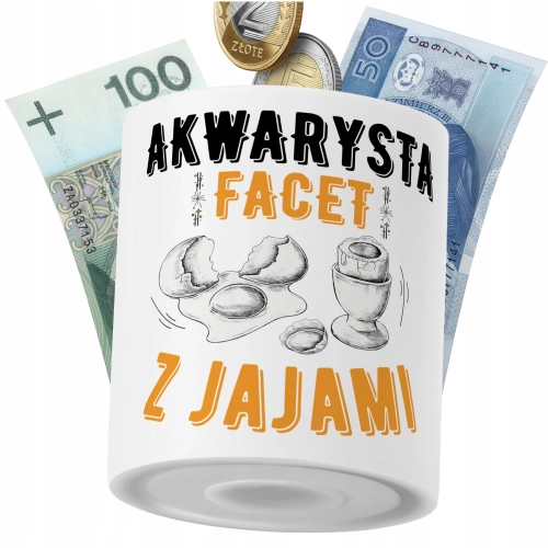 Skarbonka Dla Akwarysty na Prezent z Nadrukiem ze Zdjęciem PoliDraw