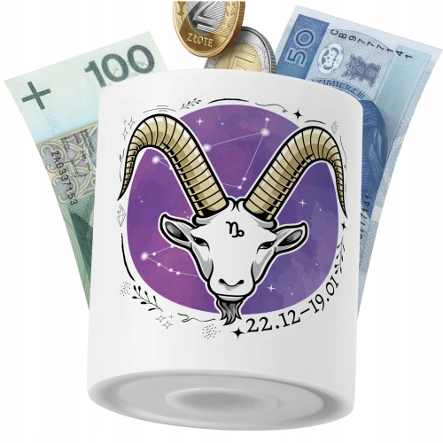 Skarbonka Zodiaki na Prezent z Nadrukiem ze Zdjęciem PoliDraw