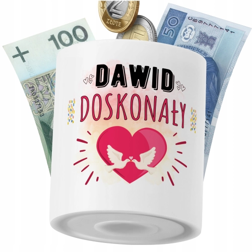 Skarbonka Dla Dawida Syna Dziecka z Nadrukiem ze Zdjęciem