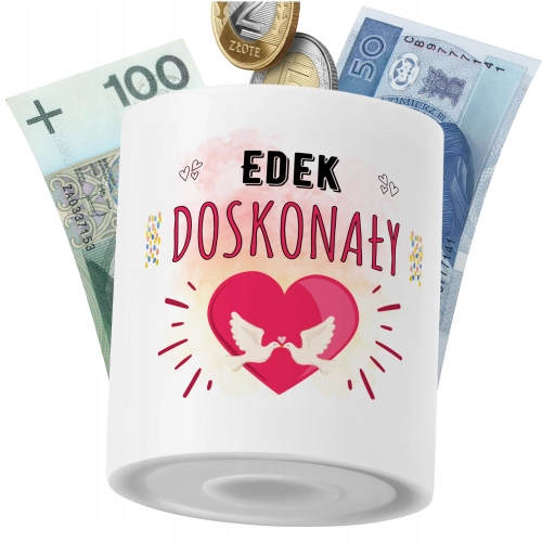 Skarbonka Dla Edka Syna Dziecka z Nadrukiem ze Zdjęciem