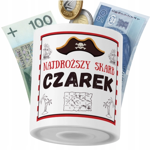 Skarbonka Dla Czarka Syna Dziecka z Nadrukiem ze Zdjęciem