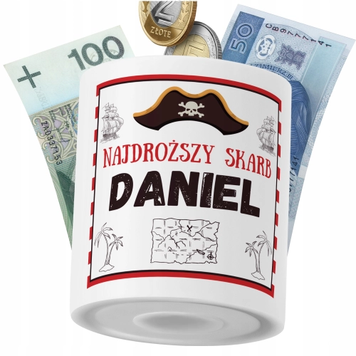 Skarbonka Dla Daniela Syna Dziecka z Nadrukiem ze Zdjęciem