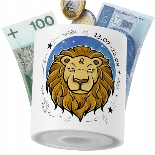 Skarbonka Zodiaki na Prezent z Nadrukiem ze Zdjęciem PoliDraw