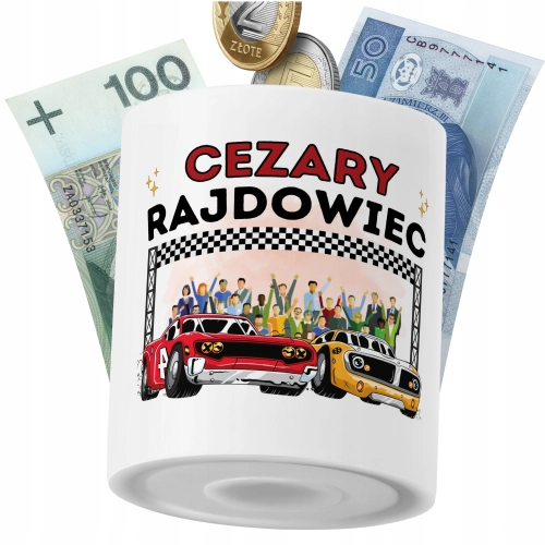Skarbonka Dla Cezarego Syna Dziecka z Nadrukiem ze Zdjęciem