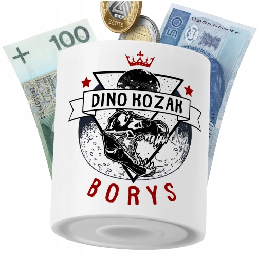 Skarbonka Dla Borysa Syna Dziecka z Nadrukiem ze Zdjęciem