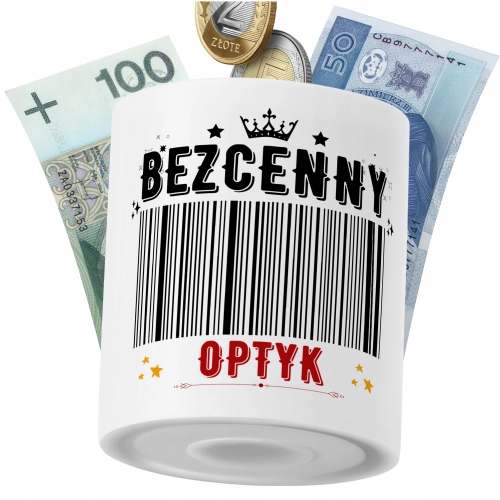 Skarbonka Dla Optyka na Prezent z Nadrukiem ze Zdjęciem PoliDraw