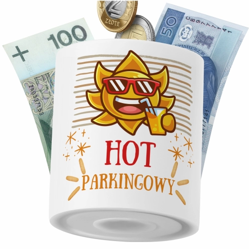 Skarbonka Dla Parkingowego na Prezent z Nadrukiem ze Zdjęciem PoliDraw