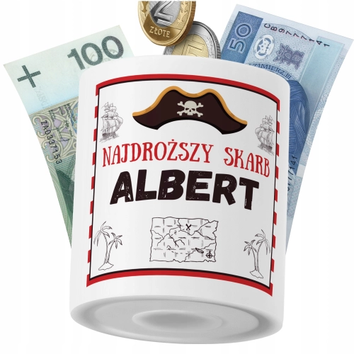 Skarbonka Dla Alberta Syna Dziecka z Nadrukiem ze Zdjęciem