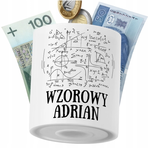 Skarbonka Dla Adriana Syna Dziecka z Nadrukiem ze Zdjęciem