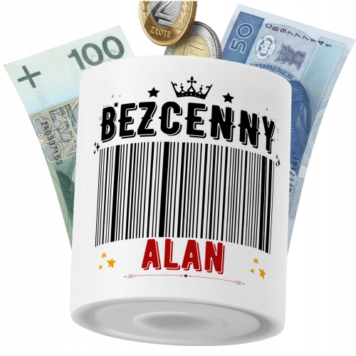 Skarbonka Dla Alana Syna Dziecka z Nadrukiem ze Zdjęciem