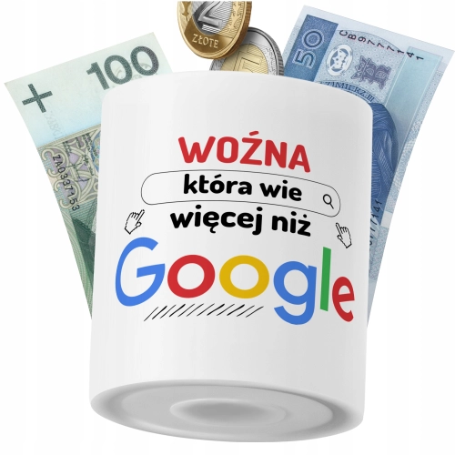 Skarbonka Dla Woźnej na Prezent z Nadrukiem ze Zdjęciem PoliDraw