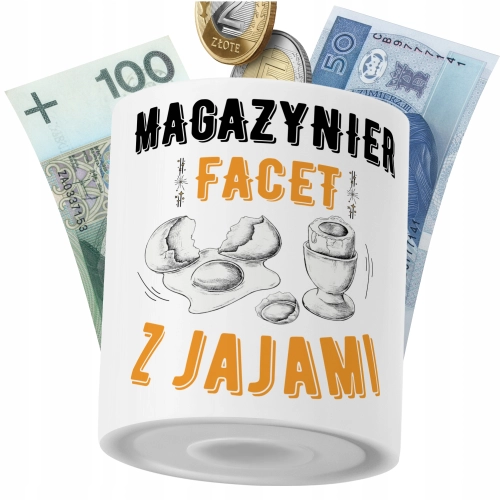 Skarbonka Dla Magazyniera na Prezent z Nadrukiem ze Zdjęciem PoliDraw