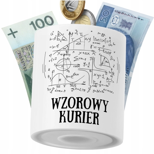 Skarbonka Dla Kuriera na Prezent z Nadrukiem ze Zdjęciem PoliDraw