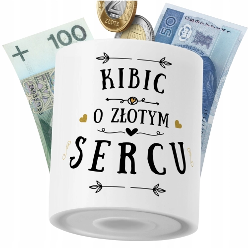 Skarbonka Dla Kibica na Prezent z Nadrukiem ze Zdjęciem PoliDraw