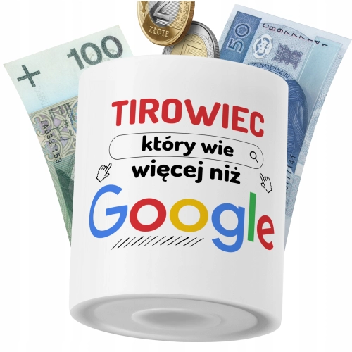 Skarbonka Dla Tirowca na Prezent z Nadrukiem ze Zdjęciem PoliDraw