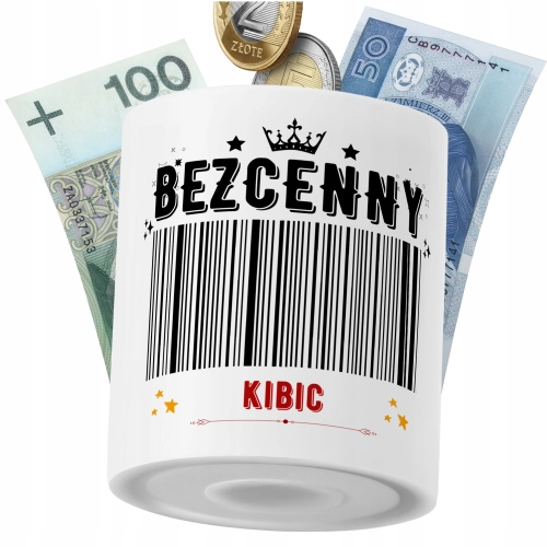 Skarbonka Dla Kibica na Prezent z Nadrukiem ze Zdjęciem PoliDraw