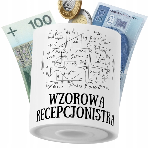Skarbonka Dla Recepcjonistki na Prezent z Nadrukiem ze Zdjęciem PoliDraw