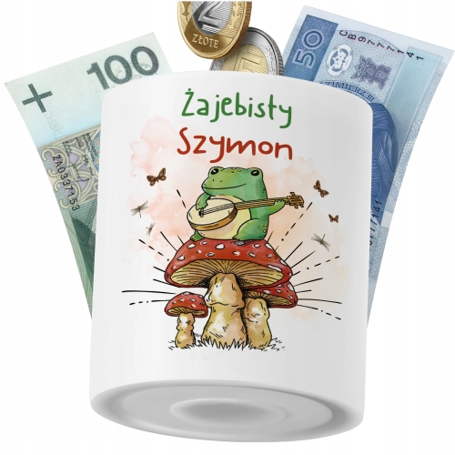 Skarbonka Dla Szymona na Prezent z Nadrukiem ze Zdjęciem PoliDraw