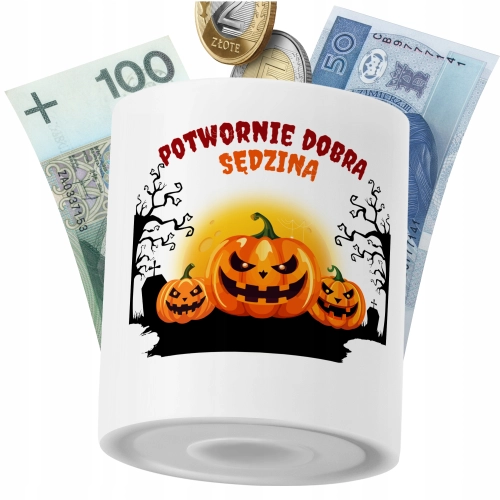 Skarbonka Dla Sędziny na Prezent z Nadrukiem ze Zdjęciem PoliDraw