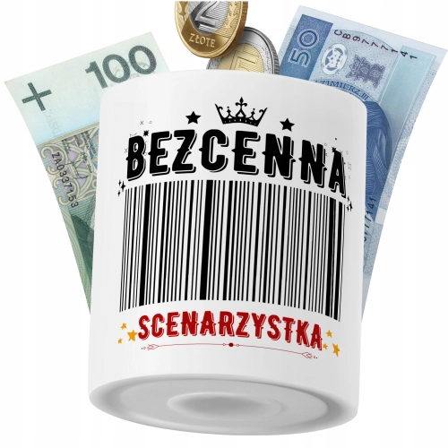 Skarbonka Dla Scenarzystki na Prezent z Nadrukiem ze Zdjęciem PoliDraw