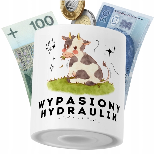 Skarbonka Dla Hydraulika na Prezent z Nadrukiem ze Zdjęciem PoliDraw