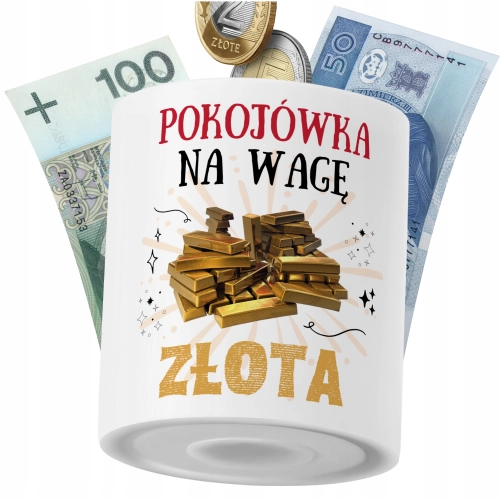 Skarbonka Dla Pokojówki na Prezent z Nadrukiem ze Zdjęciem PoliDraw