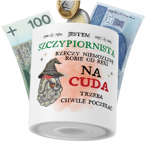 Skarbonka Dla Szczypiornisty na Prezent z Nadrukiem ze Zdjęciem PoliDraw